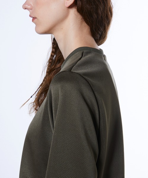 DOUBLE STANDARD CLOTHING（ダブルスタンダードクロージング）の「ブライトキング トラックレイヤードワンピース（ワンピース・レディース・カーキ/ブラック・36/38）」の14枚目の写真