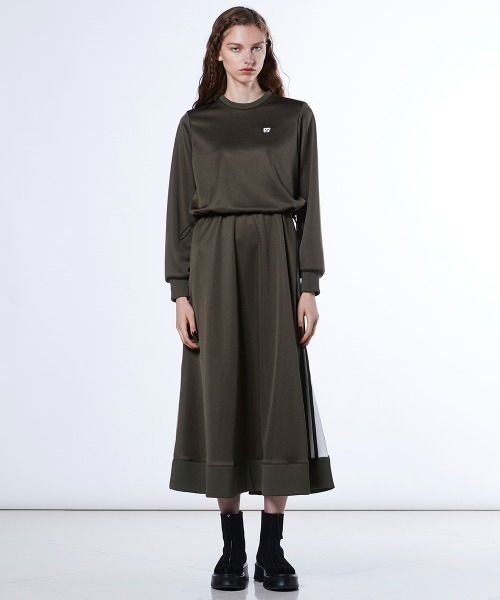 DOUBLE STANDARD CLOTHING（ダブルスタンダードクロージング）の「ブライトキング トラックレイヤードワンピース（ワンピース・レディース・カーキ/ブラック・36/38）」の18枚目の写真