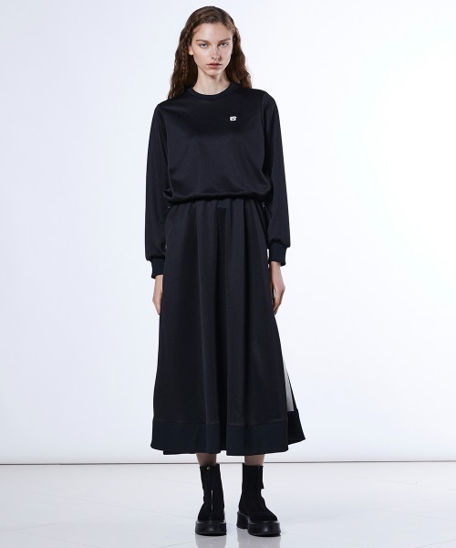 DOUBLE STANDARD CLOTHING（ダブルスタンダードクロージング）の「ブライトキング トラックレイヤードワンピース（ワンピース・レディース・カーキ/ブラック・36/38）」の19枚目の写真