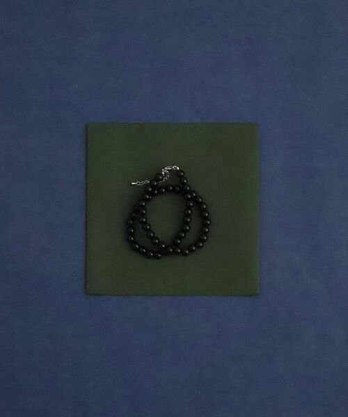 le.coeur blanc（ルクールブラン）の「O ビーズネックレス（ネックレス・レディース・レッド/ブラック・FREE）」の2枚目の写真