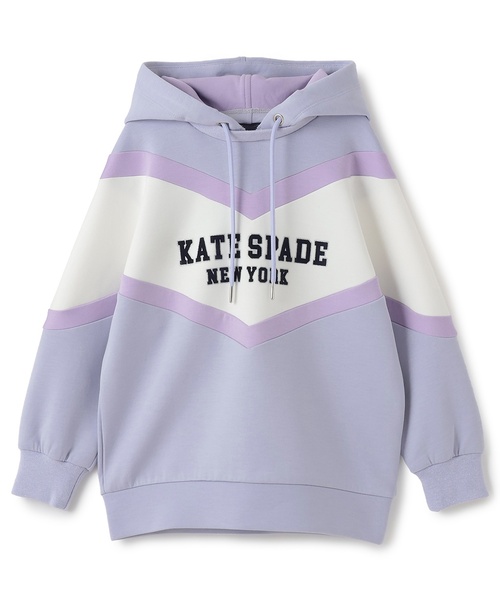 kate spade new york kids（ケイトスペードニューヨーク）の「ロゴラインフーディ（パーカー・キッズ・ラベンダー/ベージュ・160cm/140cm/130cm/120cm/150cm）」の2枚目の写真