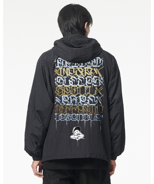 ARTISTWEAR（アーティストウェア）の「[ATW x BIG SLEEPS] LAレジェンド フードパーカー（ナイロンジャケット・レディース・ブラック・MEDIUM/LARGE/X-LARGE/XX-LARGE）」の3枚目の写真