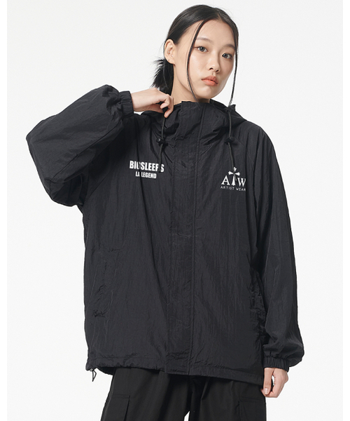 ARTISTWEAR（アーティストウェア）の「[ATW x BIG SLEEPS] LAレジェンド フードパーカー（ナイロンジャケット・レディース・ブラック・MEDIUM/LARGE/X-LARGE/XX-LARGE）」の5枚目の写真