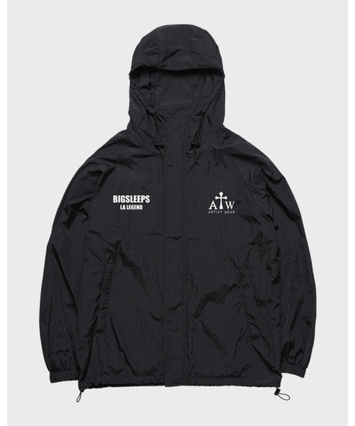 ARTISTWEAR（アーティストウェア）の「[ATW x BIG SLEEPS] LAレジェンド フードパーカー（ナイロンジャケット・レディース・ブラック・MEDIUM/LARGE/X-LARGE/XX-LARGE）」の7枚目の写真