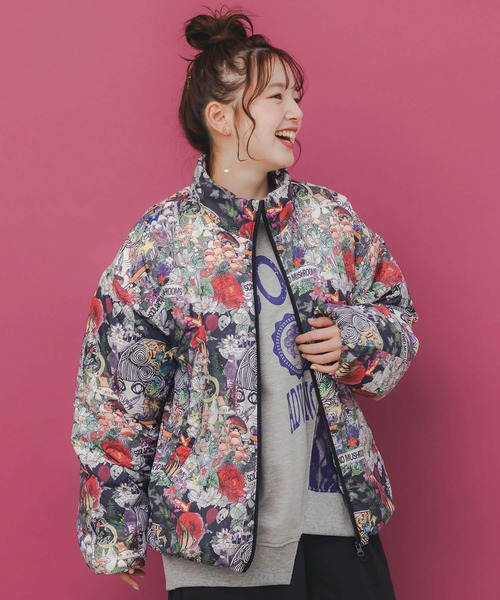 ScoLar（スカラー）の「153736：2デザイン展開シンサレート中綿ブルゾン（テーラードジャケット・レディース・グリーン/ブラック・M）」の7枚目の写真