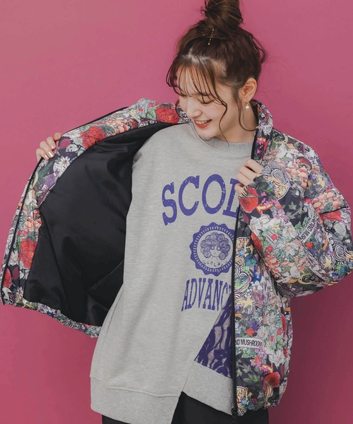 ScoLar（スカラー）の「153736：2デザイン展開シンサレート中綿ブルゾン（テーラードジャケット・レディース・グリーン/ブラック・M）」の10枚目の写真