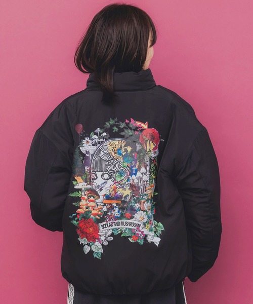 ScoLar（スカラー）の「153736：2デザイン展開シンサレート中綿ブルゾン（テーラードジャケット・レディース・グリーン/ブラック・M）」の17枚目の写真