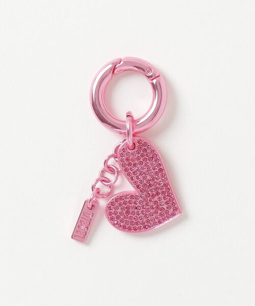 DIESEL(ディーゼル)の「レディース チャーム CHARM-HEART CHARMS(チャーム・レディース・シルバー/ライトピンク・UNI)」の1枚目の写真