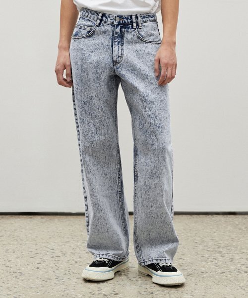 DECET(デケト)の「Mid Rise Wide Jeans DCPT027SnowBlue(デニムパンツ・レディース・その他・26/28/30)」の1枚目の写真