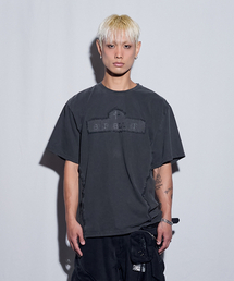 BLR（ビーエルアール）の「Raw-Edged Bluer T-shirts Grey（Tシャツ/カットソー）」
