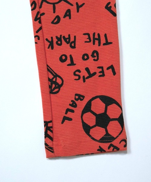 MAKE YOUR DAY（メイクユアデイ）の「ピクニックデー総柄リブパンツ■80～140cm（スウェットパンツ・キッズ・アイボリー/レッド・80/90/100/110/120）」の15枚目の写真