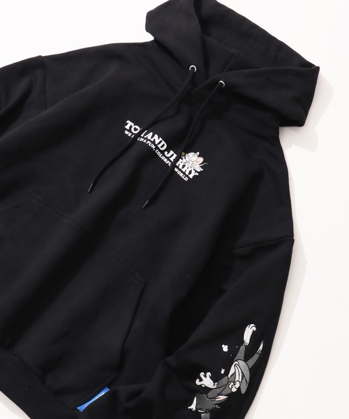 SEQUENZ（シークエンズ）の「【SEQUENZ/シークエンズ】Tom & Jerry Heart Chase Sleeve Graffiti Hoodie/トム & ジェリー ハート チェイス スリーブ グラフィック フーディー（パーカー・レディース・アッシュグレー/ネイビー/ワイン/ブラック・L/S/M）」の14枚目の写真