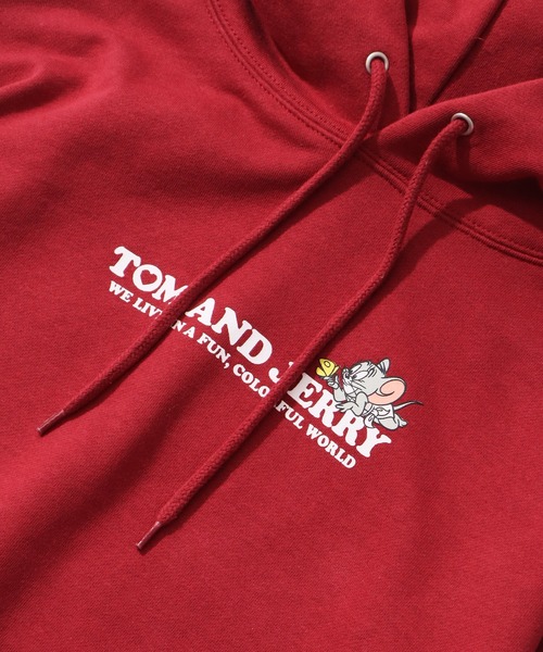 SEQUENZ（シークエンズ）の「【SEQUENZ/シークエンズ】Tom & Jerry Heart Chase Sleeve Graffiti Hoodie/トム & ジェリー ハート チェイス スリーブ グラフィック フーディー（パーカー・レディース・アッシュグレー/ネイビー/ワイン/ブラック・L/S/M）」の10枚目の写真