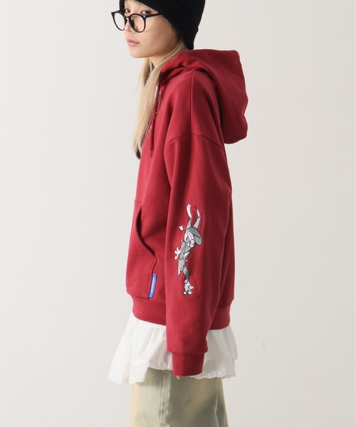SEQUENZ（シークエンズ）の「【SEQUENZ/シークエンズ】Tom & Jerry Heart Chase Sleeve Graffiti Hoodie/トム & ジェリー ハート チェイス スリーブ グラフィック フーディー（パーカー・レディース・アッシュグレー/ネイビー/ワイン/ブラック・L/S/M）」の20枚目の写真