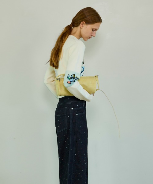 MAISON SPECIAL(メゾンスペシャル)の「Photo Collage Compact Knit Cardigan/フォトコラージュコンパクトニットカーディガン(カーディガン/ボレロ・レディース・ピンク/グレー/アイボリー・FREE)」の6枚目の写真