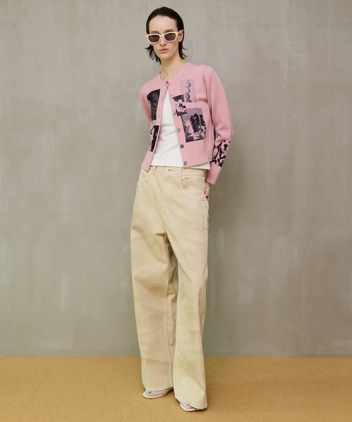 MAISON SPECIAL(メゾンスペシャル)の「Photo Collage Compact Knit Cardigan/フォトコラージュコンパクトニットカーディガン(カーディガン/ボレロ・レディース・ピンク/グレー/アイボリー・FREE)」の8枚目の写真