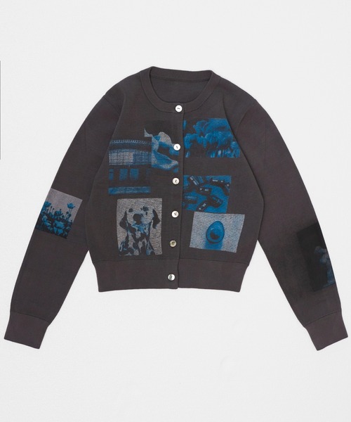 MAISON SPECIAL(メゾンスペシャル)の「Photo Collage Compact Knit Cardigan/フォトコラージュコンパクトニットカーディガン(カーディガン/ボレロ・レディース・ピンク/グレー/アイボリー・FREE)」の14枚目の写真