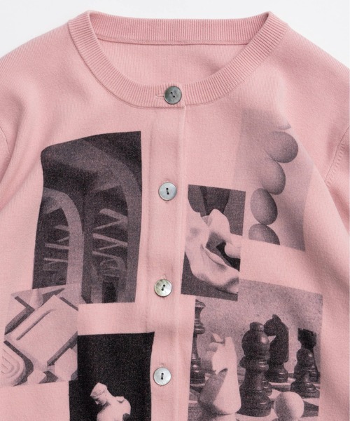 MAISON SPECIAL(メゾンスペシャル)の「Photo Collage Compact Knit Cardigan/フォトコラージュコンパクトニットカーディガン(カーディガン/ボレロ・レディース・ピンク/グレー/アイボリー・FREE)」の20枚目の写真