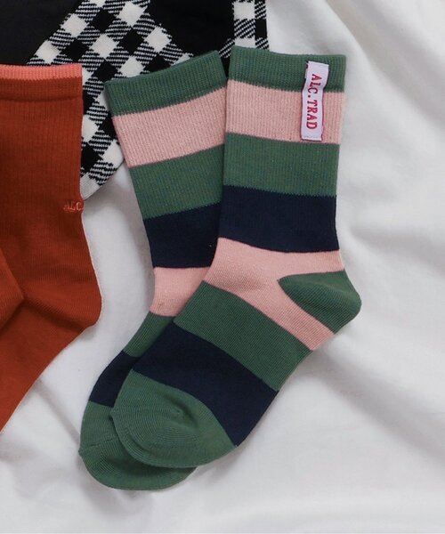 apres les cours(アプレレクール)の「4柄アソートソックス(ソックス/靴下・キッズ・レッド/ブラック/チェック/その他2・21/18/15 /12)」の3枚目の写真