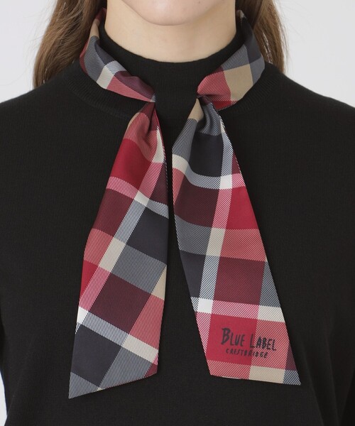 BLUE LABEL CRESTBRIDGE（ブルーレーベルクレストブリッジ）の「ウールアクリルブレンドスカーフニット（ニット/セーター・レディース・レッド系その他/オフホワイト/ブラック/ダークネイビー・38）」の14枚目の写真