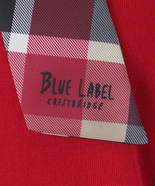 BLUE LABEL CRESTBRIDGE（ブルーレーベルクレストブリッジ）の「ウールアクリルブレンドスカーフニット（ニット/セーター・レディース・レッド系その他/オフホワイト/ブラック/ダークネイビー・38）」の21枚目の写真