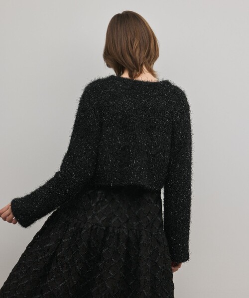 GRACE CONTINENTAL（グレースコンチネンタル）の「フェザーショートボレロ（カーディガン/ボレロ・レディース・ブラック/シルバー・36）」の15枚目の写真