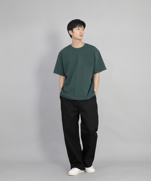 SAINTCREW（セントクルー）の「Rネック無地半袖Tシャツ BRS-826 ダークグリーン（Tシャツ/カットソー・メンズ・その他・MEDIUM/LARGE/X-LARGE/XX-LARGE）」の3枚目の写真