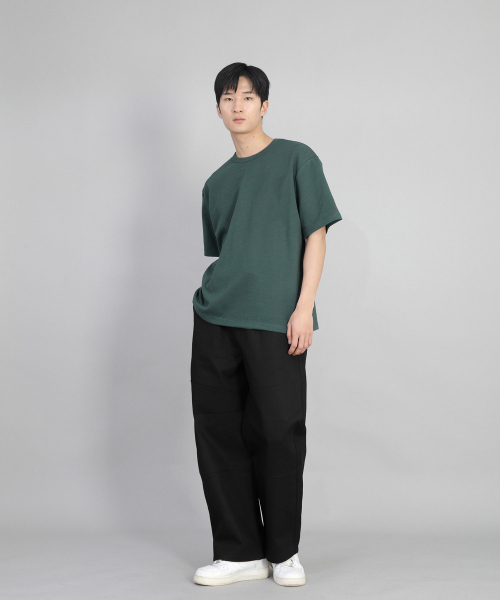 SAINTCREW（セントクルー）の「Rネック無地半袖Tシャツ BRS-826 ダークグリーン（Tシャツ/カットソー・メンズ・その他・MEDIUM/LARGE/X-LARGE/XX-LARGE）」の4枚目の写真