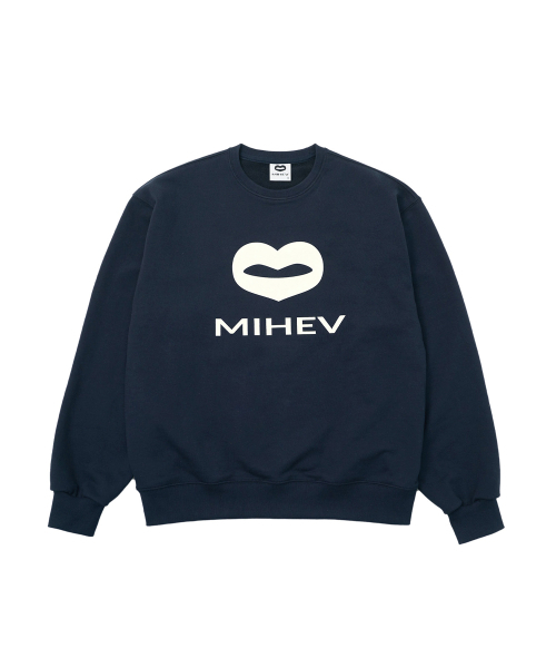 MIHEV（ミヘブ）の「[ユニセックス] ビッグクラシックロゴスウェットシャツネイビー（スウェット・レディース・その他・FREE）」の6枚目の写真