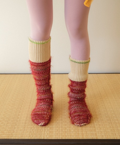 フレットボーダーニットソックス（ソックス/靴下）｜PAMM（パム）の