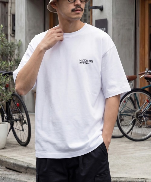 MILITARY(ミリタリー)の「【SETUP7】One Point Embroidery Tee KKP/ ワンポイント刺繍Tシャツ(Tシャツ/カットソー・メンズ・ブラック/ホワイト/ブラウン/ブルー/グレー・M/L)」の1枚目の写真