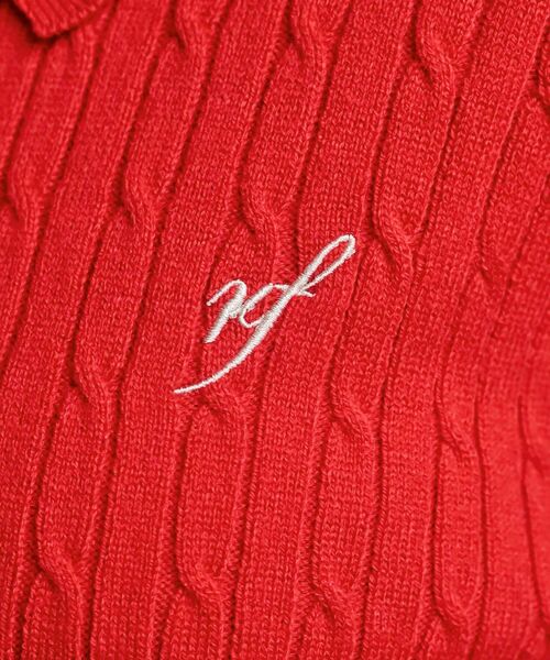 rps（アールピーエス）の「ケーブルポロニットカーディガン（カーディガン/ボレロ・レディース・グレー系その他/アイボリー/レッド・フリー）」の20枚目の写真