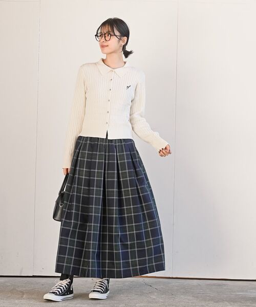 rps（アールピーエス）の「ケーブルポロニットカーディガン（カーディガン/ボレロ・レディース・グレー系その他/アイボリー/レッド・フリー）」の21枚目の写真