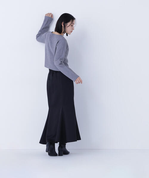 NATURAL BEAUTY BASIC（ナチュラルビューティーベーシック）の「◇ハートボタンニットジャケット（カーディガン/ボレロ・レディース・ブラック/ライトグリーン/オフホワイト/グレー・FREE）」の20枚目の写真