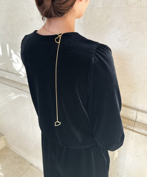 EDIT. FOR LULU（エディットフォールル）の「Velour Puff All in one（つなぎ/オールインワン・レディース・ブラック・FREE）」の6枚目の写真