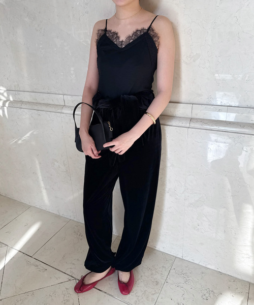 EDIT. FOR LULU（エディットフォールル）の「Velour Puff All in one（つなぎ/オールインワン・レディース・ブラック・FREE）」の10枚目の写真