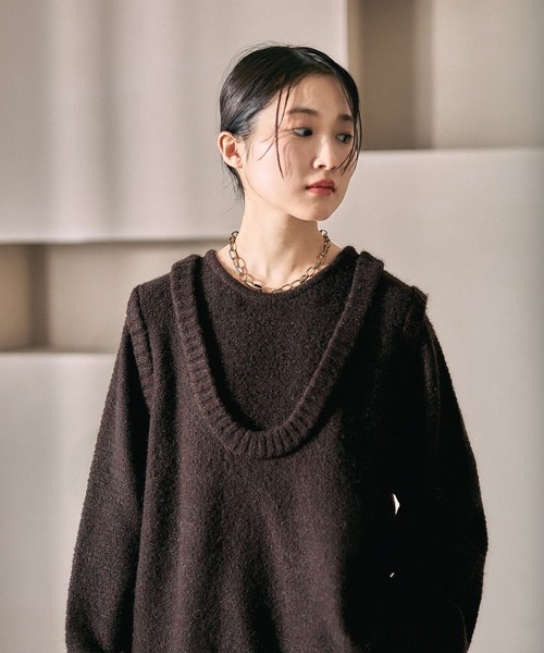 LEPSIM（レプシィム）の「5ゲージレイヤーライクロングプルオーバー