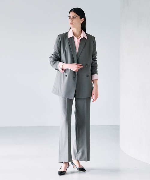 セール】ピークドラペルダブルジャケット【CLEAN MOTION】（その他