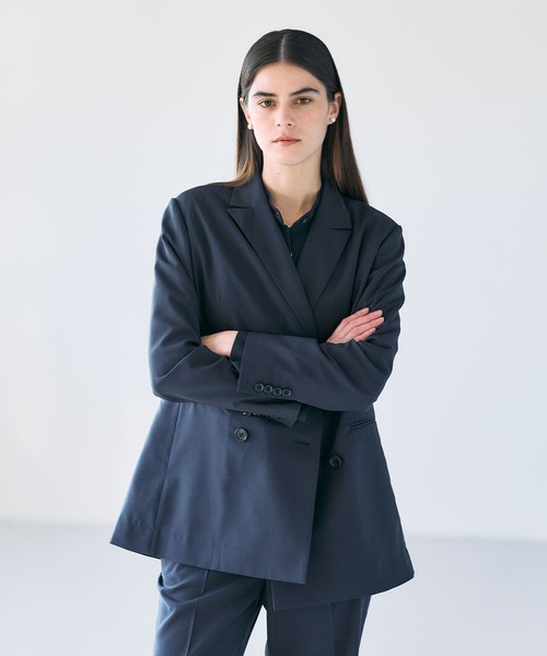 ピークドラペルダブルジャケット【CLEAN MOTION】（その他アウター