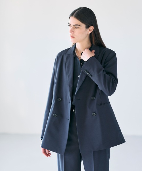 セール】ピークドラペルダブルジャケット【CLEAN MOTION】（その他