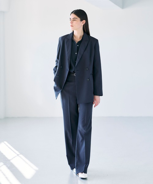 ピークドラペルダブルジャケット【CLEAN MOTION】（その他アウター