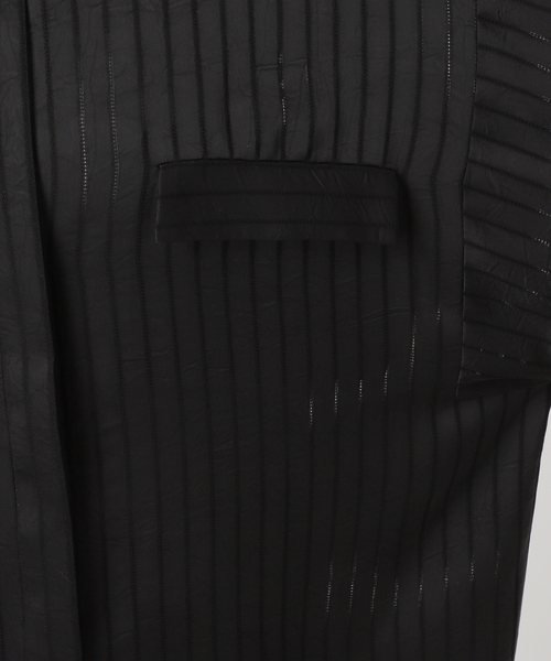 AP STUDIO（エーピーストゥディオ）の「【ARCHIVE STANCE/アーカイブスタンス】satin stripe Shirt（シャツ/ブラウス・レディース・ブラック/ブラウン・FREE）」の9枚目の写真