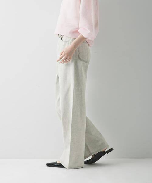 PICCADILLY（ピカデリー）の「『別注』PICCADILLY×URBAN RESEARCH　デニムストレートパンツ（デニムパンツ・レディース・ライトグレー/ライトインディゴブルー・38/40/36）」の5枚目の写真