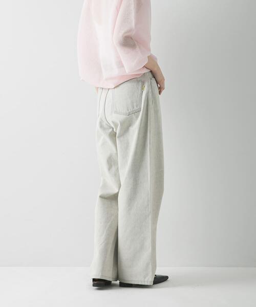 PICCADILLY（ピカデリー）の「『別注』PICCADILLY×URBAN RESEARCH　デニムストレートパンツ（デニムパンツ・レディース・ライトグレー/ライトインディゴブルー・38/40/36）」の7枚目の写真