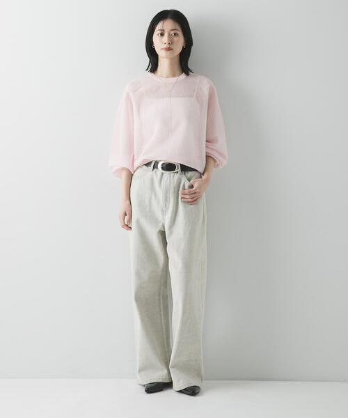 PICCADILLY（ピカデリー）の「『別注』PICCADILLY×URBAN RESEARCH　デニムストレートパンツ（デニムパンツ・レディース・ライトグレー/ライトインディゴブルー・38/40/36）」の8枚目の写真