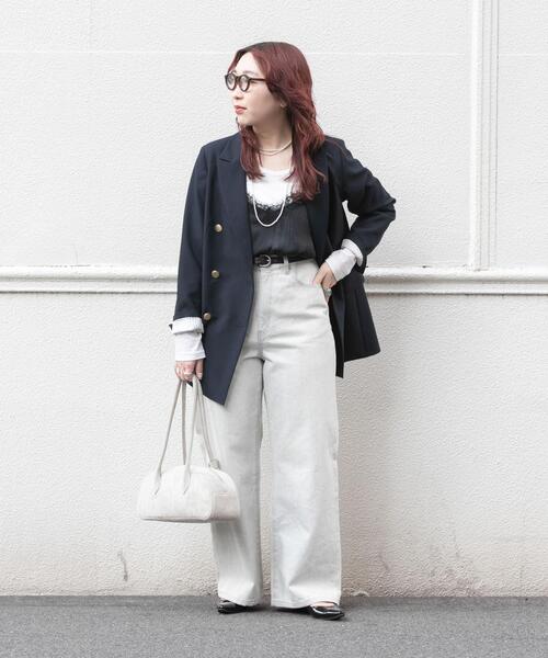 PICCADILLY（ピカデリー）の「『別注』PICCADILLY×URBAN RESEARCH　デニムストレートパンツ（デニムパンツ・レディース・ライトグレー/ライトインディゴブルー・38/40/36）」の9枚目の写真