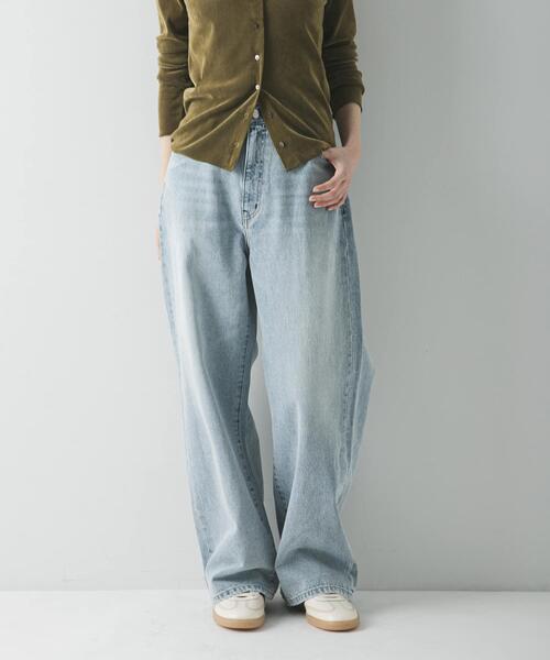 PICCADILLY（ピカデリー）の「『別注』PICCADILLY×URBAN RESEARCH　デニムストレートパンツ（デニムパンツ・レディース・ライトグレー/ライトインディゴブルー・38/40/36）」の18枚目の写真