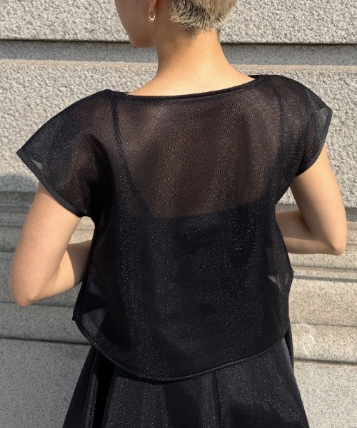 シアーエアリートップス（日本生地）（Tシャツ/カットソー）｜JENNE 