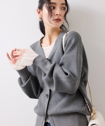 VIS | 釦アクセントコクーンカーディガン(カーディガン/ボレロ)