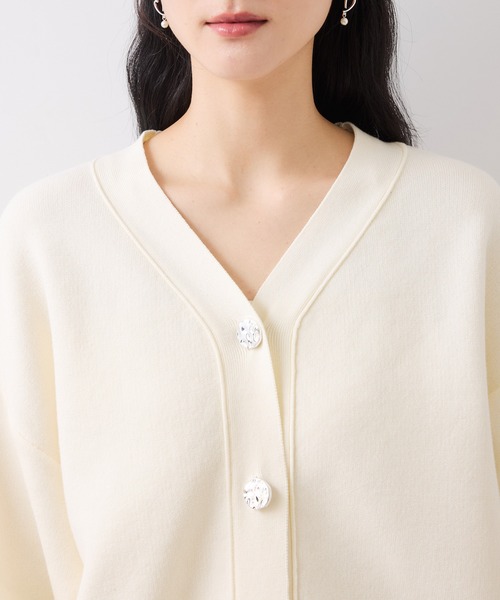セール】釦アクセントコクーンカーディガン（カーディガン/ボレロ